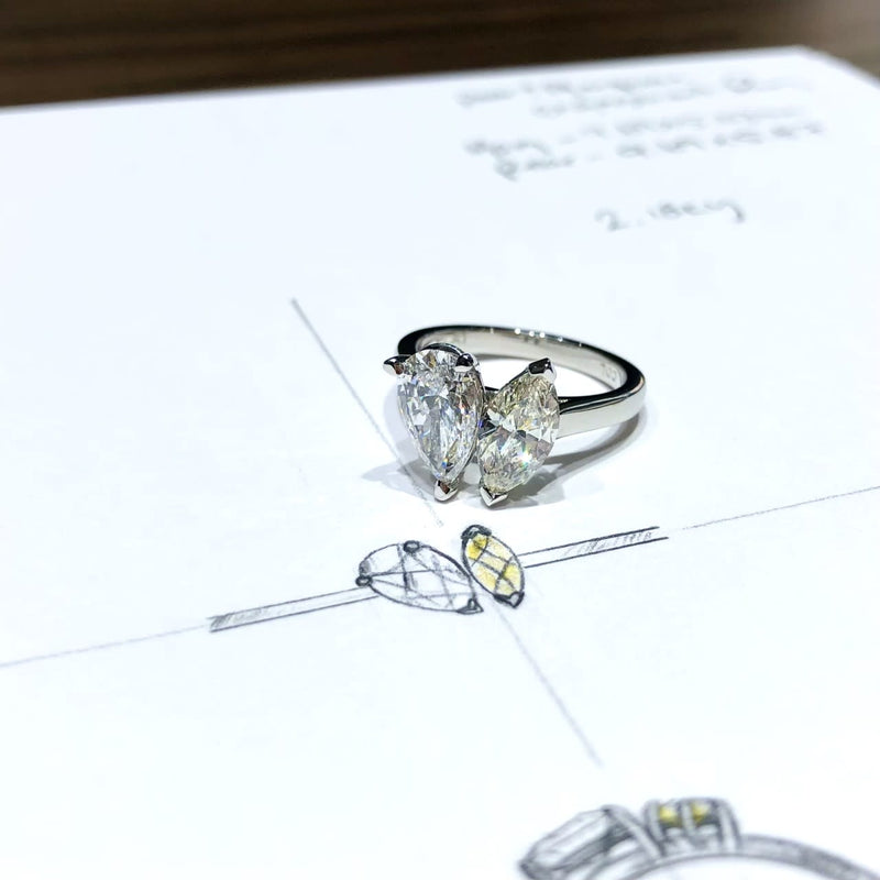 2.08 Toi et Moi Custom Ring