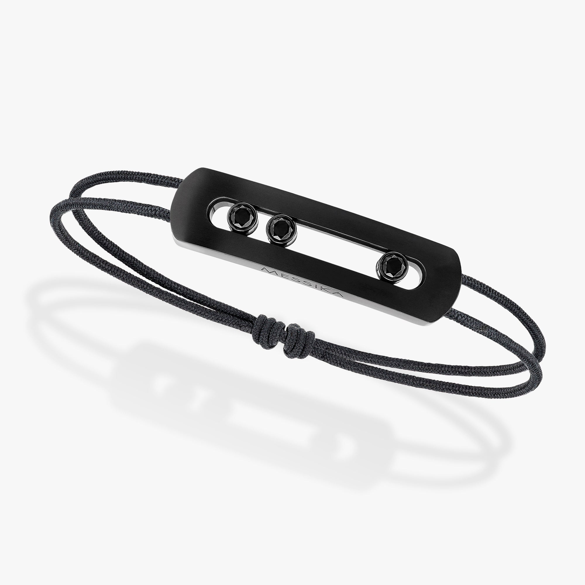 Messika Move Titanium Black Cord Bracelet