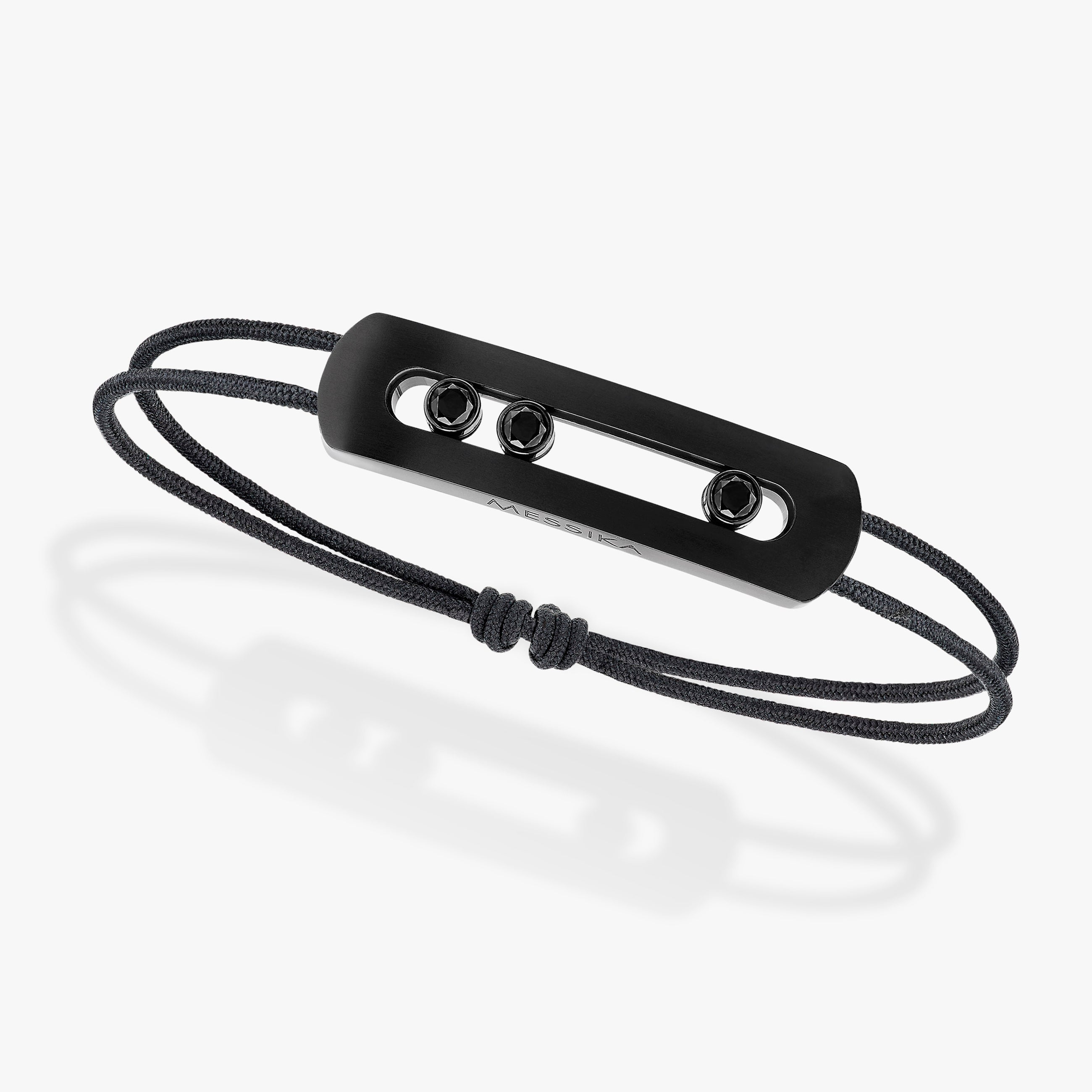 Messika Move Titanium Black Cord Bracelet