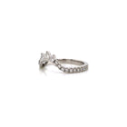 0.47 Platinum Pear Custom Wedding Ring