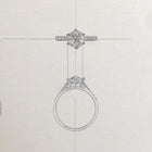 1.49 Salt & Pepper Custom Ring