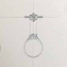 1.49 Salt & Pepper Custom Ring