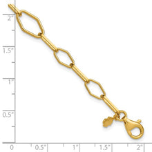 Silver Goldtone 7.5" Oval Fancy Link Bracelet