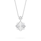 Birks Muse Guilloche Drop Silver Necklace