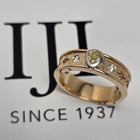Custom 14K Two-Tone 7mm Diamond Semi-Mount Band