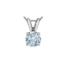1.00ct Lab Grown Diamond Solitaire Necklace in 10K White Gold