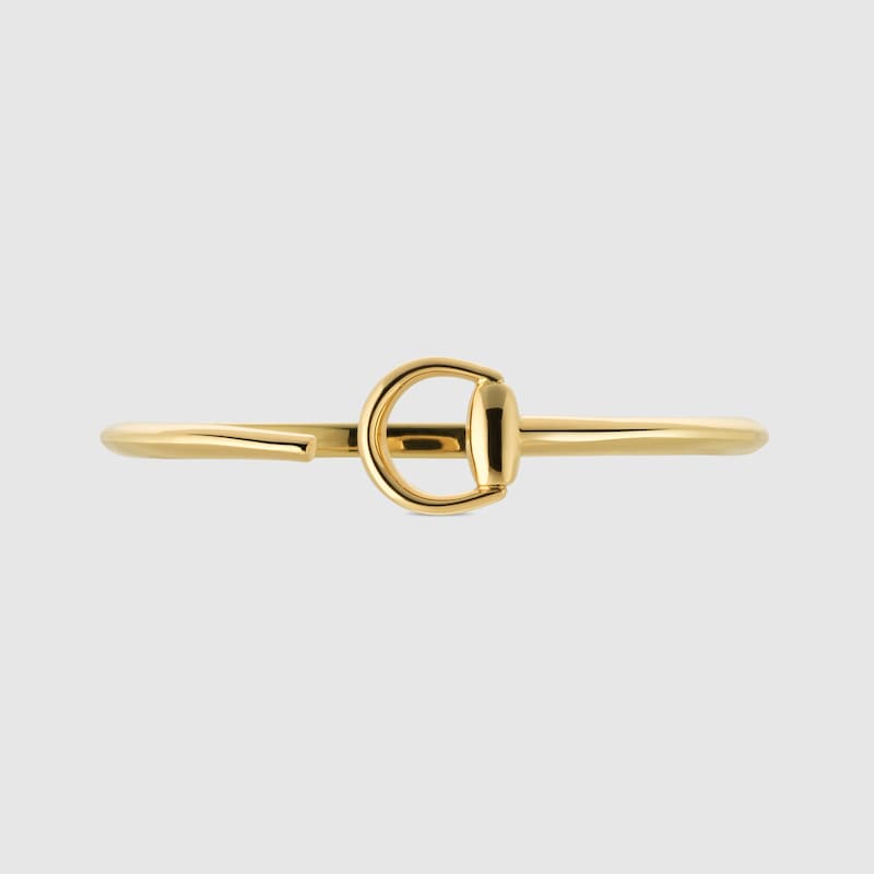 Gucci Horsebit 18K Yellow Gold Cuff Bracelet