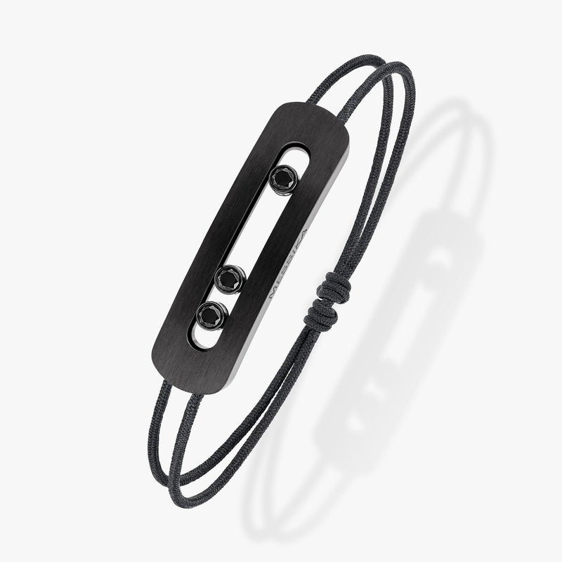 Messika Move Titanium Black Cord Bracelet