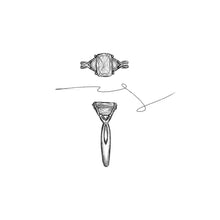 Platinum 2.34ct Cushion Lab-Grown Diamond 3-Stone Ring