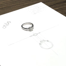 0.90 Platinum Promise Custom Ring