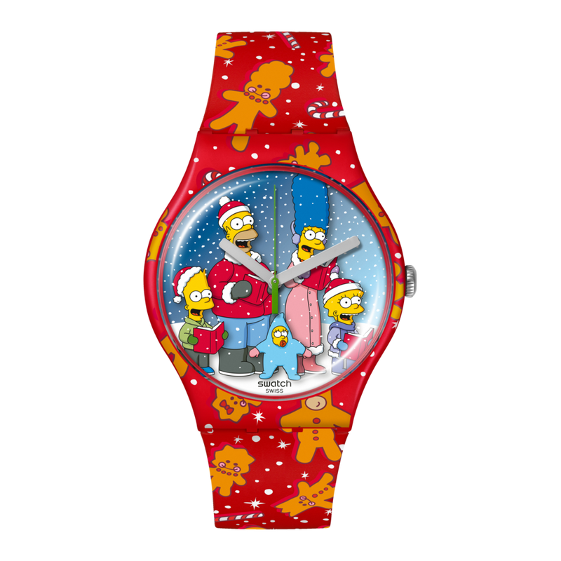 Swatch Watch Simpson's Wondrous Winter Wonderland 41mm
