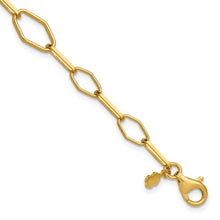 Silver Goldtone 7.5" Oval Fancy Link Bracelet