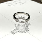 0.47 Platinum Pear Custom Wedding Ring