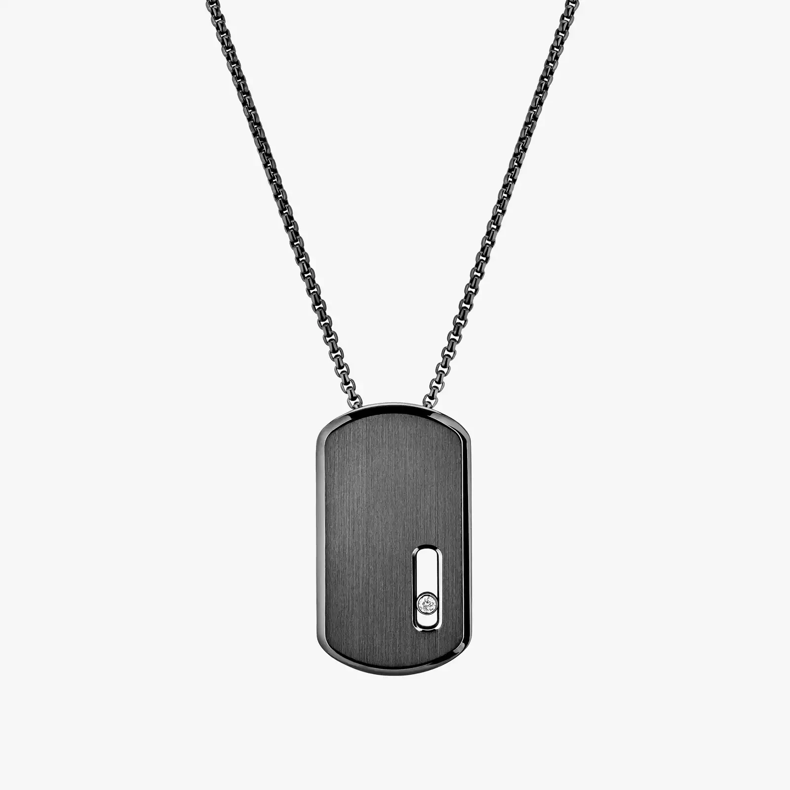Messika Move Titanium Graphite LM Pendant Necklace