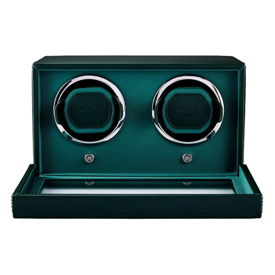 WOLF Double Cub Winder with Cover Green
