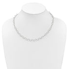 Sterling Silver Fancy Heart Link Bracelet