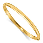 14KY 5mm Solid Polished Hinged Bangle