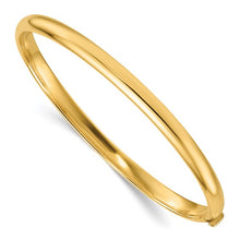 14KY 5mm Solid Polished Hinged Bangle