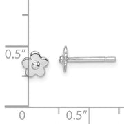 Sterling Silver Flower Children's Post Earrings
