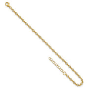 Sterling Silver Polished CZ Station Bracelet