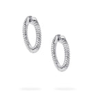 Birks Silver Spiral Hoop Earrings