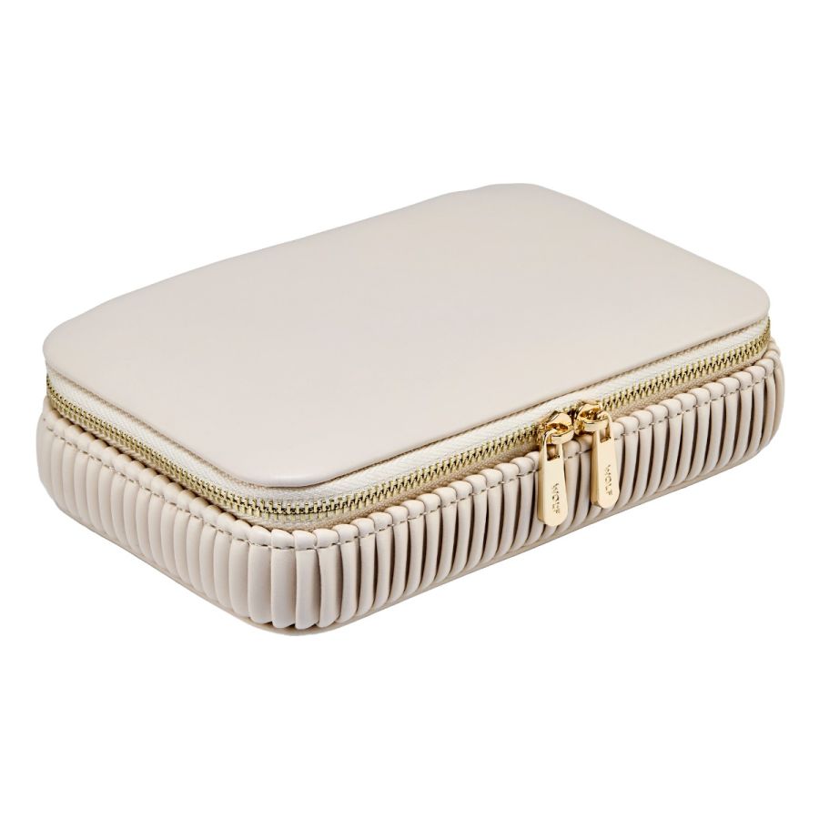 WOLF Bella Jewellery Zip Case Bone