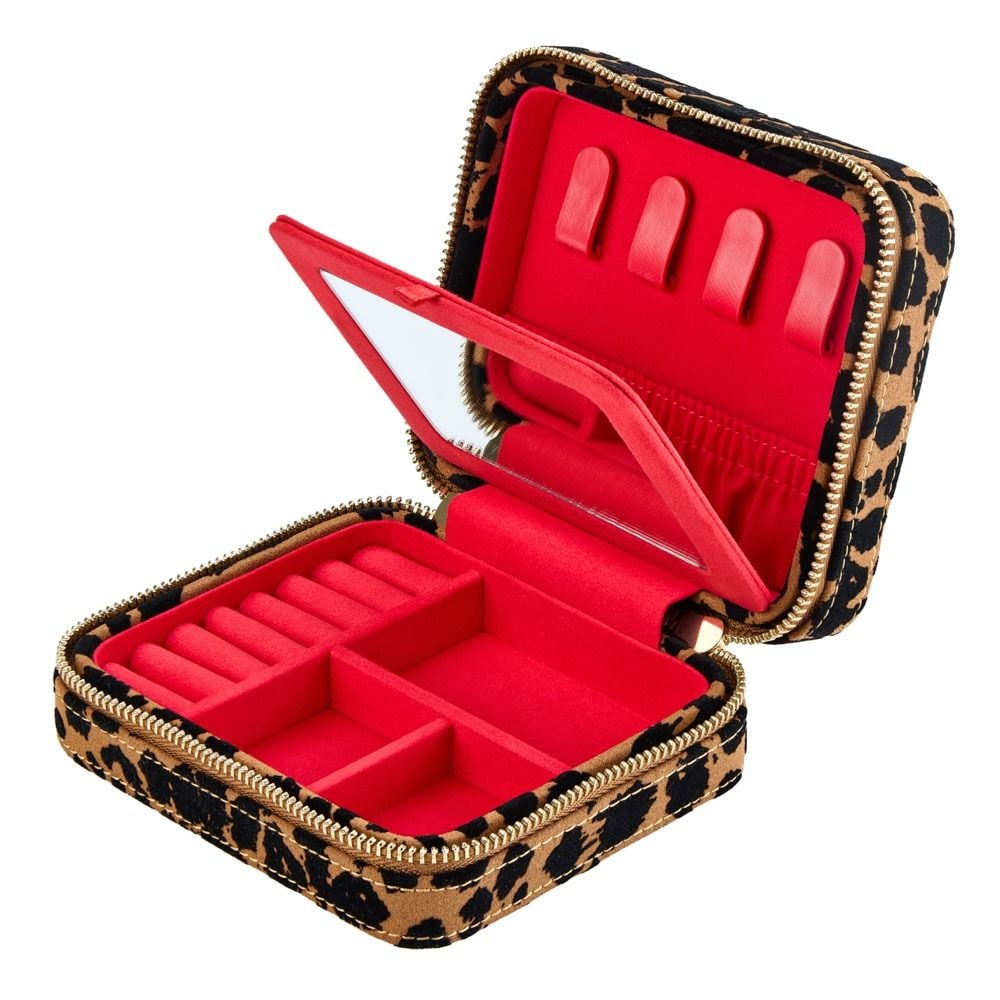 WOLF Savanna Leopard Jewel Zip Case