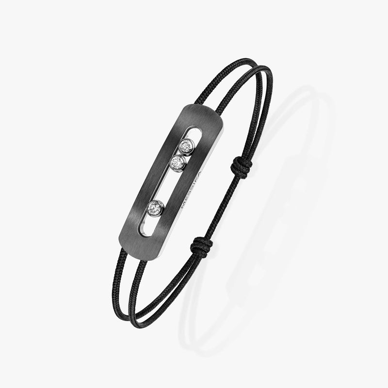Messika Move Titanium Anthracite Cord Bracelet