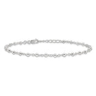 Sterling Silver Beaded Anklet