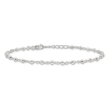 Sterling Silver Beaded Anklet
