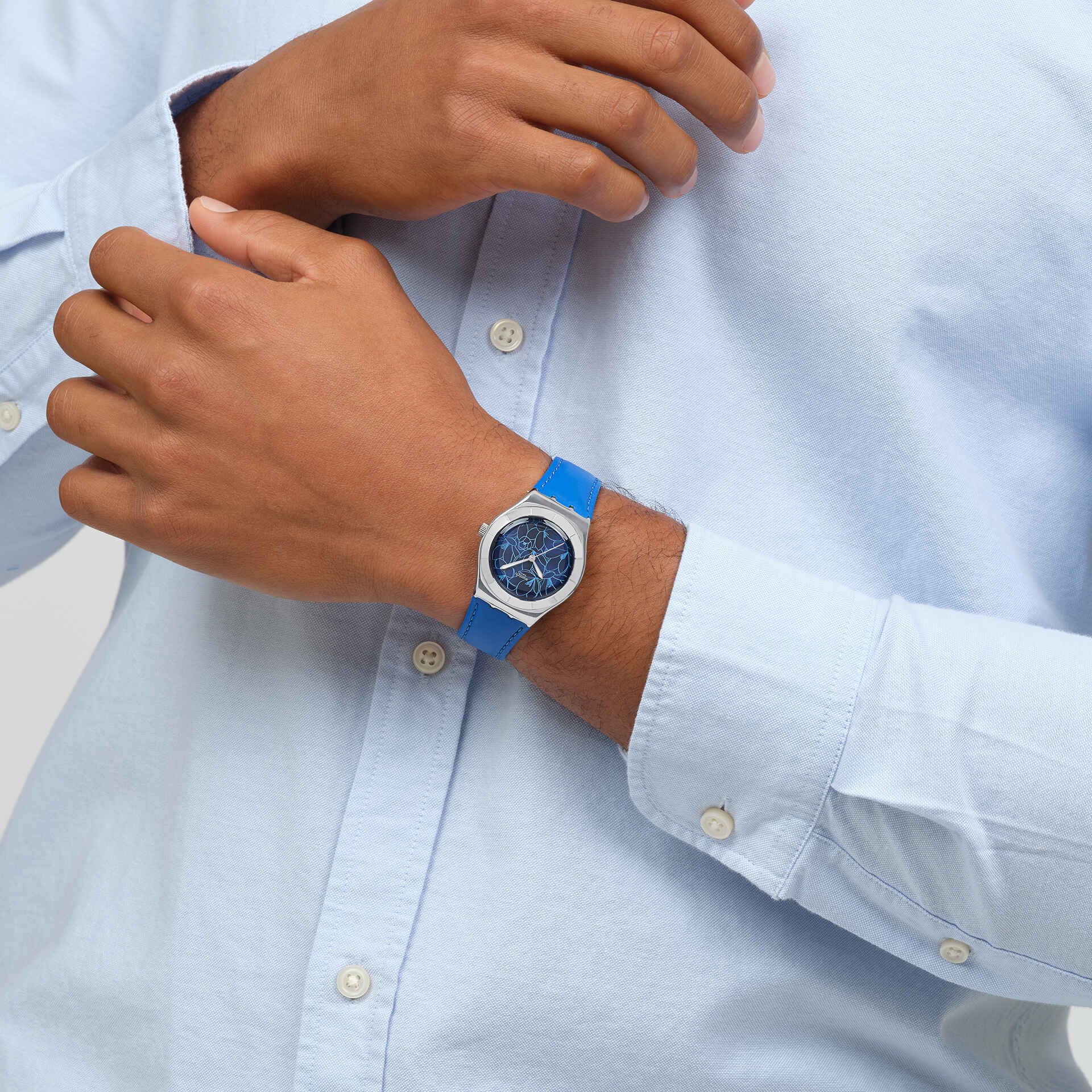 Swatch Watch Blue Petal Promise 33mm