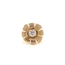 0.78 Golden Petals Custom Ring