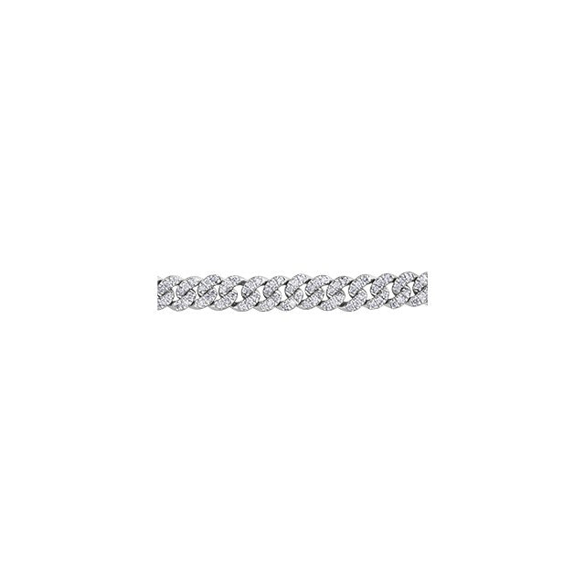 10K White Gold Diamond Bracelet
