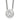 Sterling Silver 8mm CZ Bezel Necklace