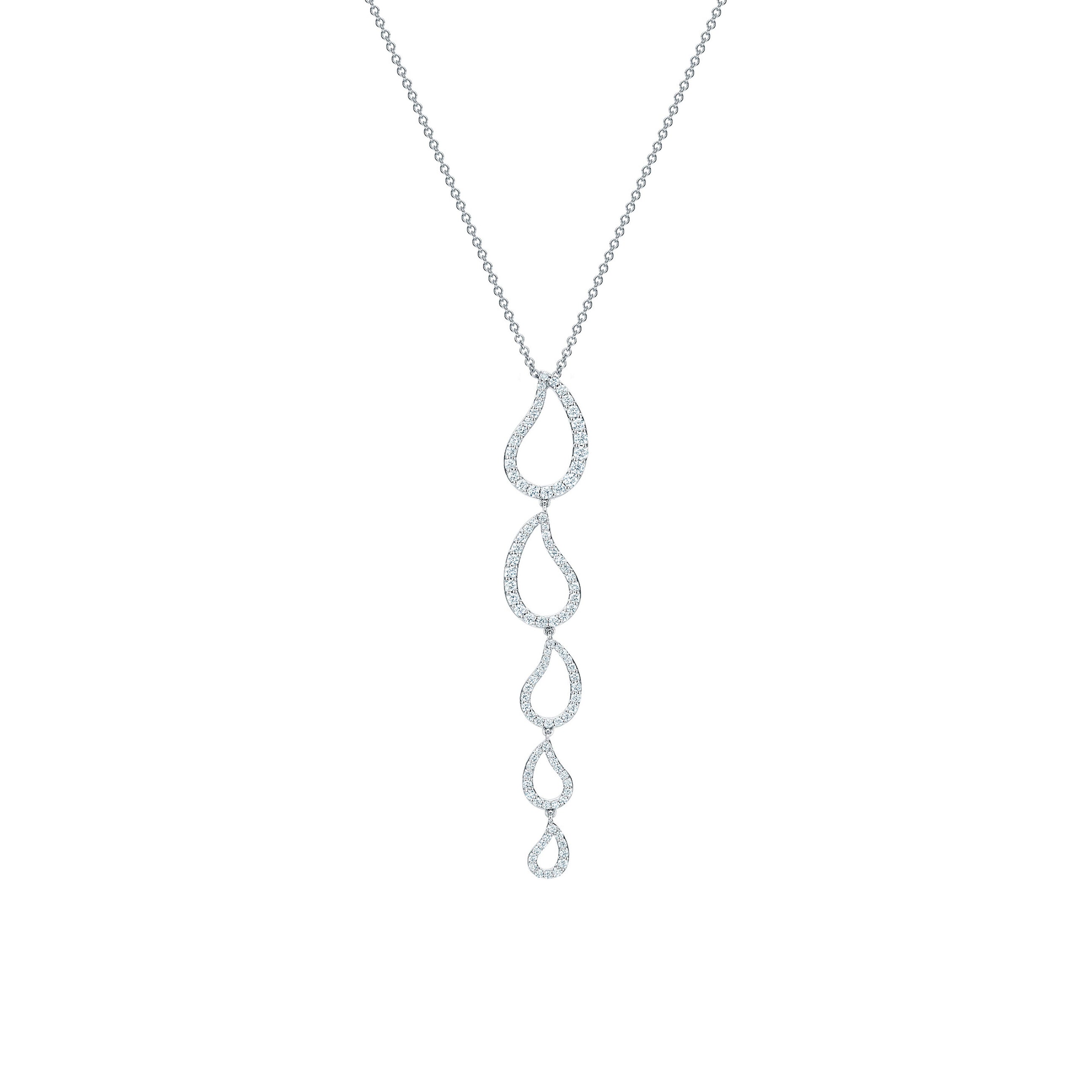 Birks Petale Diamond Drop Necklace