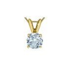 1.00ct Lab Grown Diamond Solitaire Necklace in 10K Yellow Gold