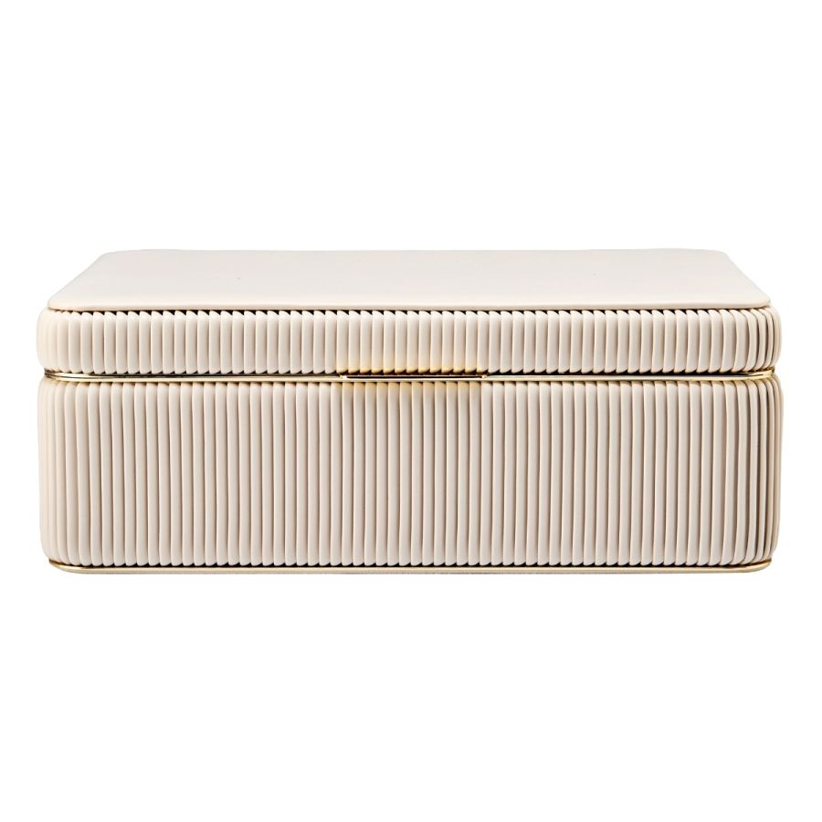 WOLF Bella Large Jewellery Box Bone