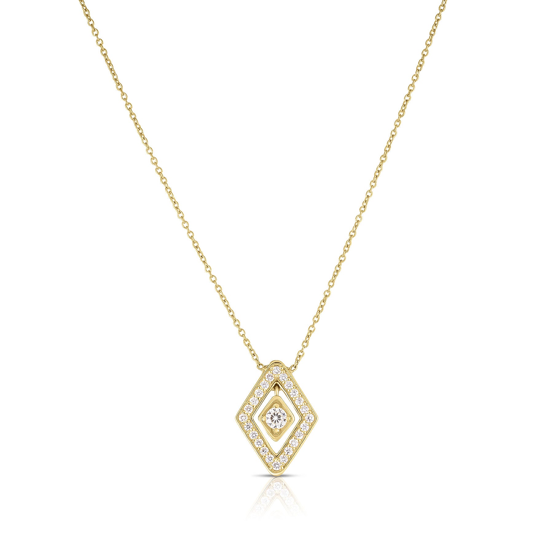 Roberto Coin Diamante Diamond Pendant Necklace