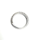 14K White Gold 0.50ctw Diamond Wedding Band Size 6