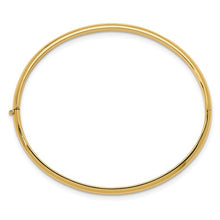 14KY 4mm Solid Hinged Bangle Bracelet