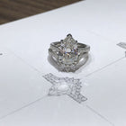 0.47 Platinum Pear Custom Wedding Ring