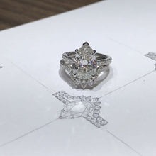 0.47 Platinum Pear Custom Wedding Ring
