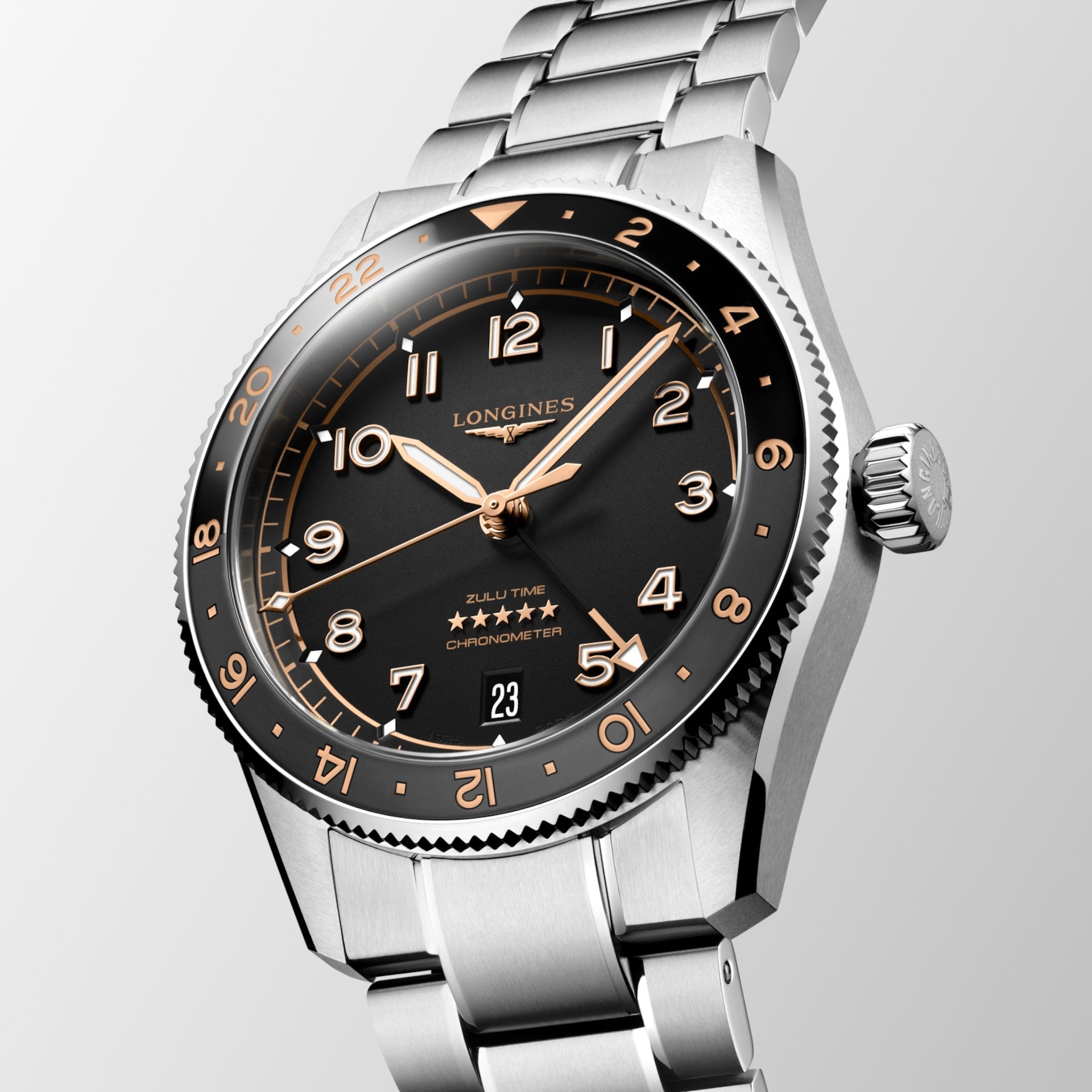 Longines Spirit Zulu Time 39mm L3.802.4.50.6 | IJL Since 1937