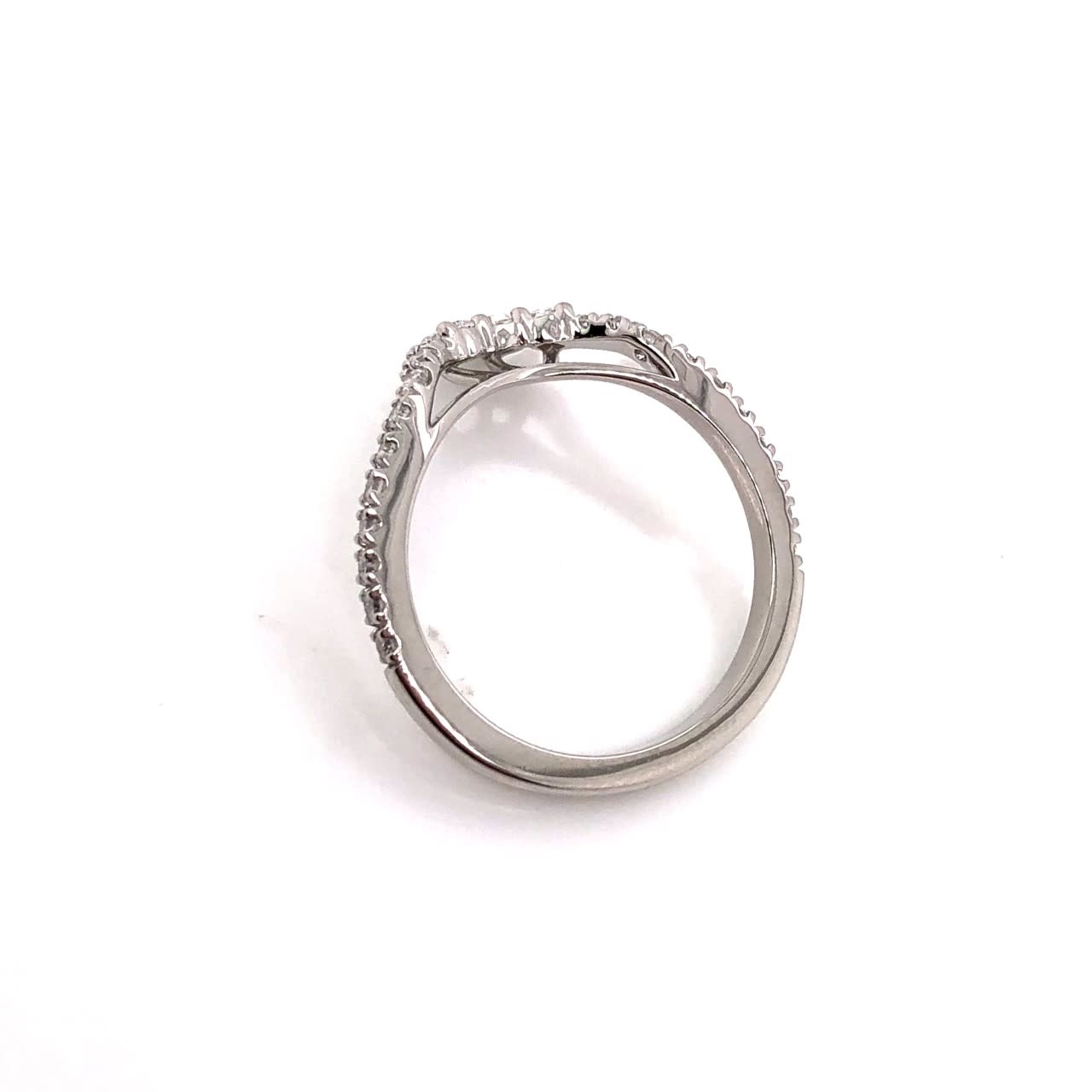 0.47 Platinum Pear Custom Wedding Ring