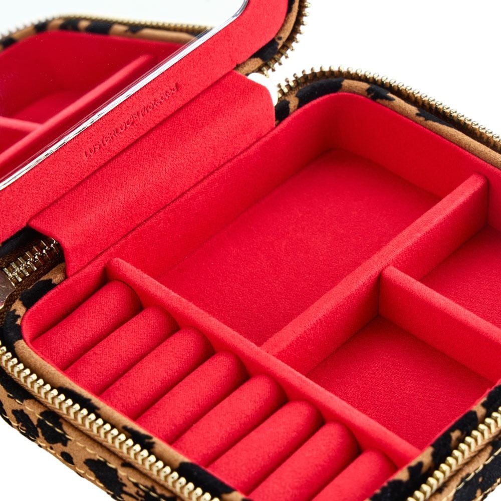 WOLF Savanna Leopard Jewel Zip Case 395011 | IJL Since 1937