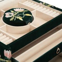 WOLF Zoe Medium Jewellery Box Forest Green