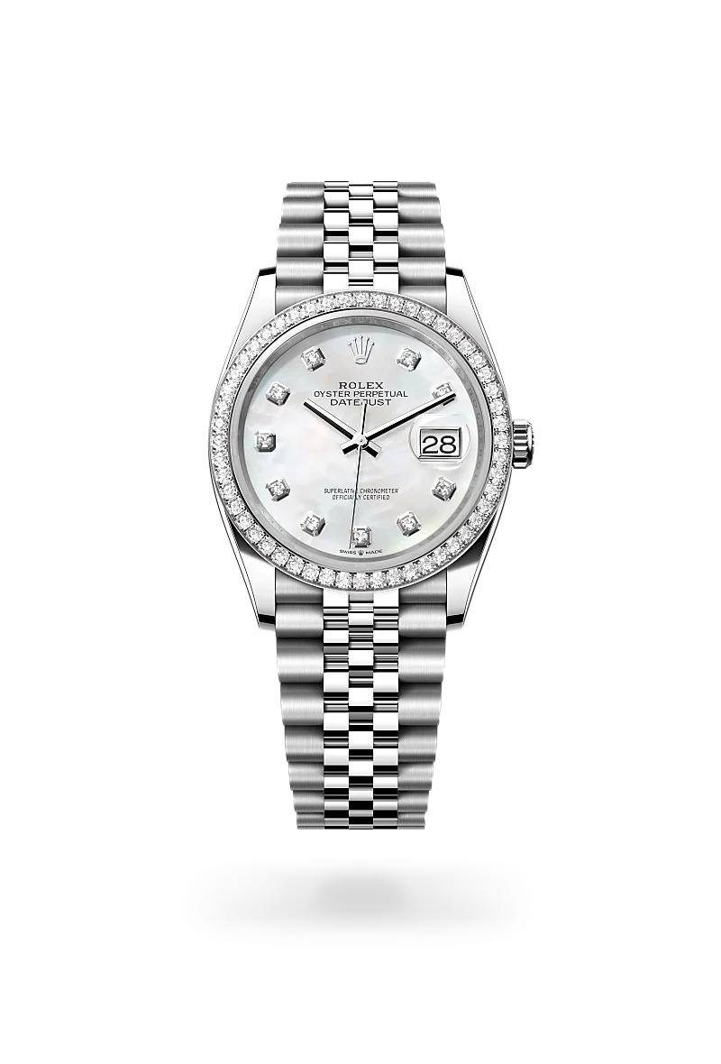 Rolex Datejust in White Rolesor - combination of Oystersteel and white gold M126284RBR-0011 | IJL Since 1937