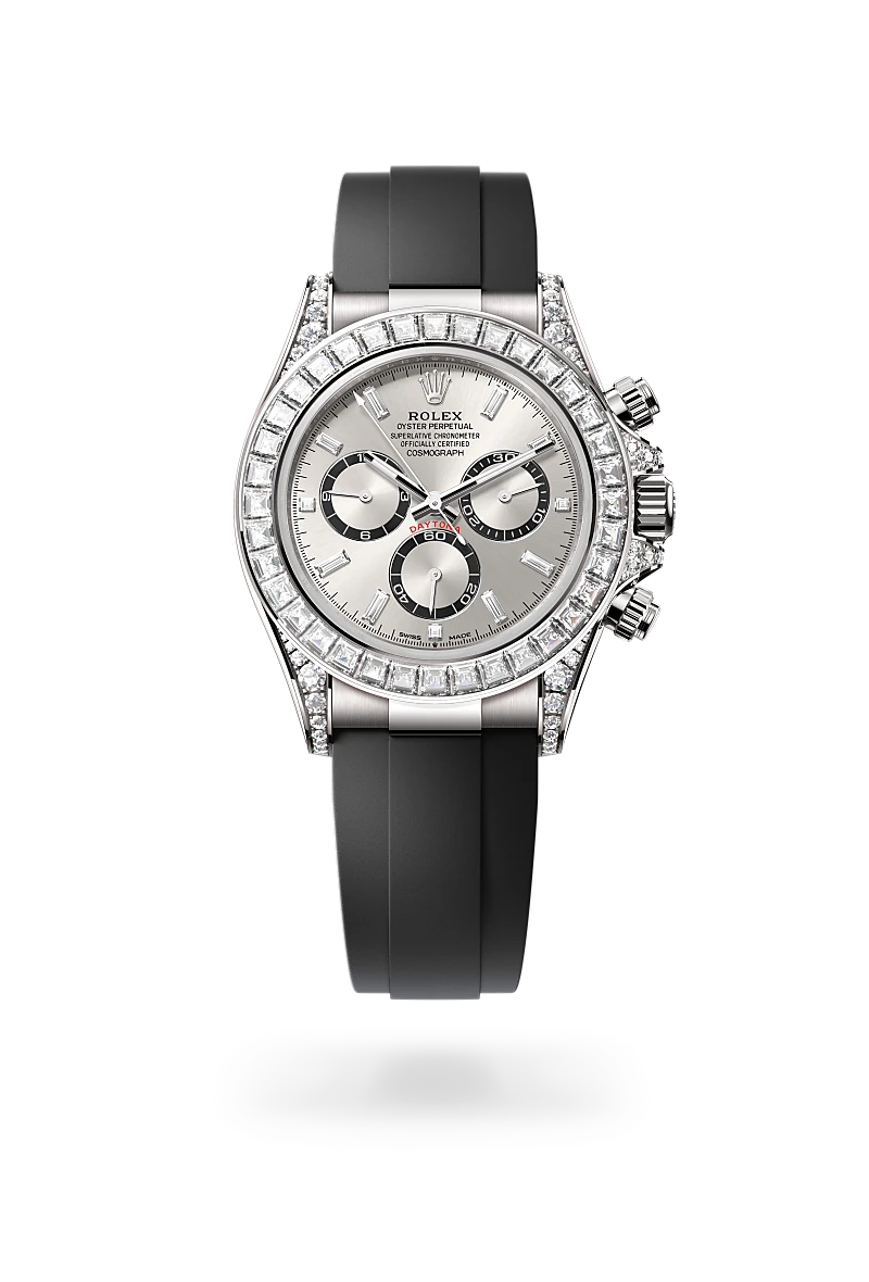 Rolex Cosmograph Daytona in 18 ct white gold with lugs set with diamonds M126539TBR-0002 | IJL Since 1937