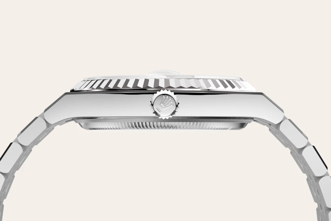 Rolex Land-Dweller in White Rolesor - combination of Oystersteel and white gold, M127234-0001 - IJL Since 1937