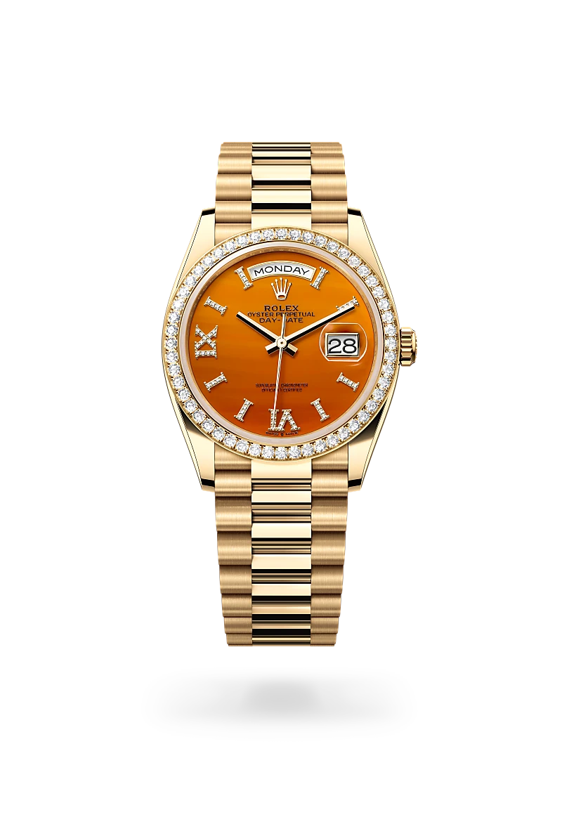 Rolex Day-Date in 18 ct yellow gold M128348RBR-0049 | IJL Since 1937